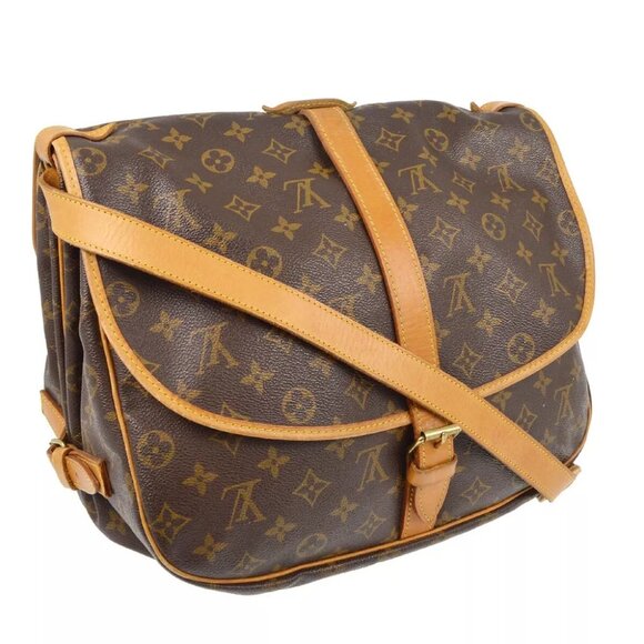 Auth Louis Vuitton SAUMUR 35 MESSENGER SHOULDER BAG MONOGRAM - Picture 2 of 12